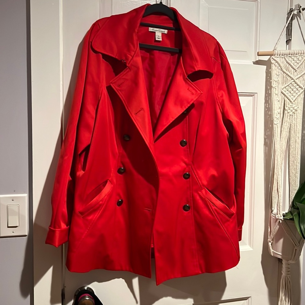 Red Kenneth Cole fall Coat